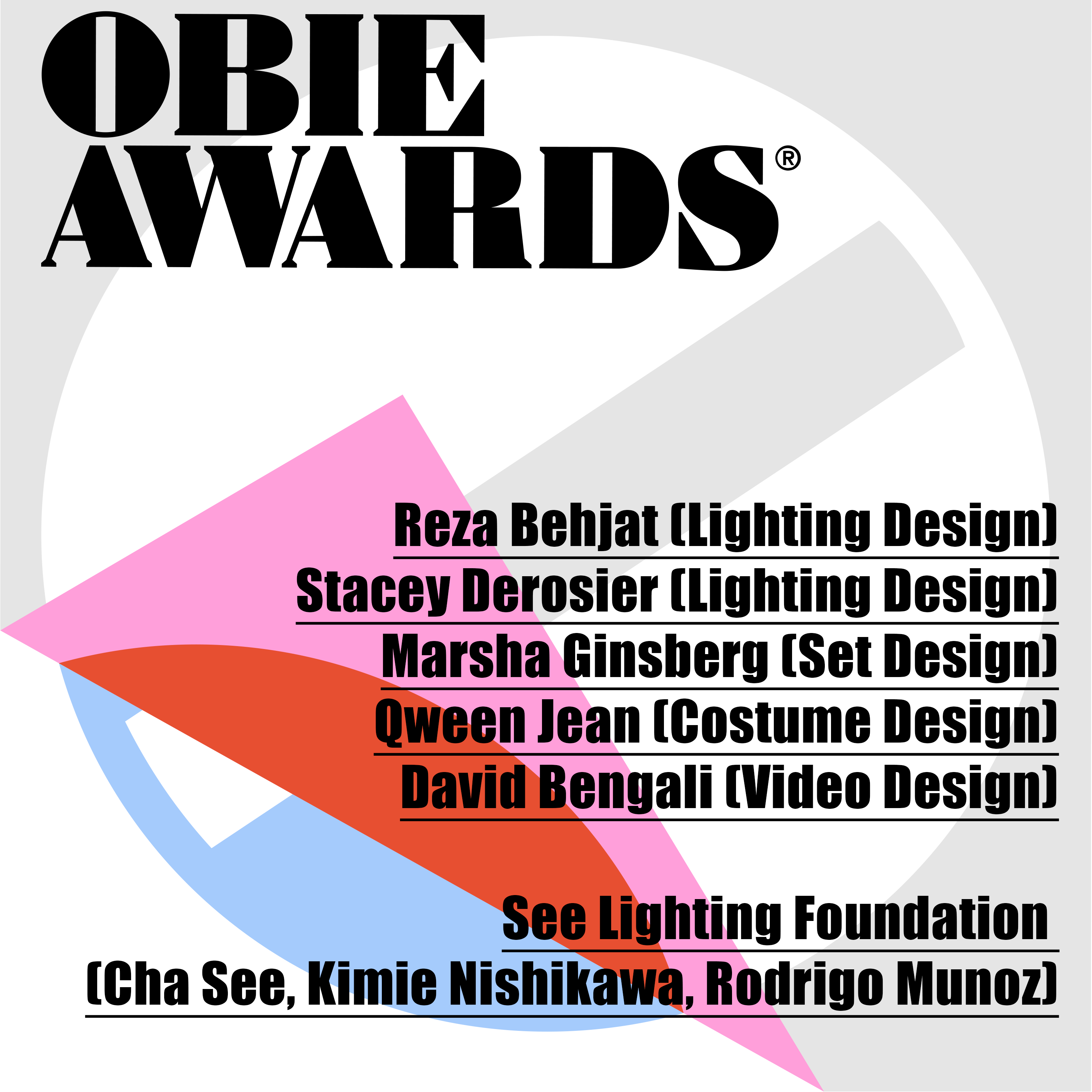 66th OBIE Awards Recognize Multiple Design Alumni